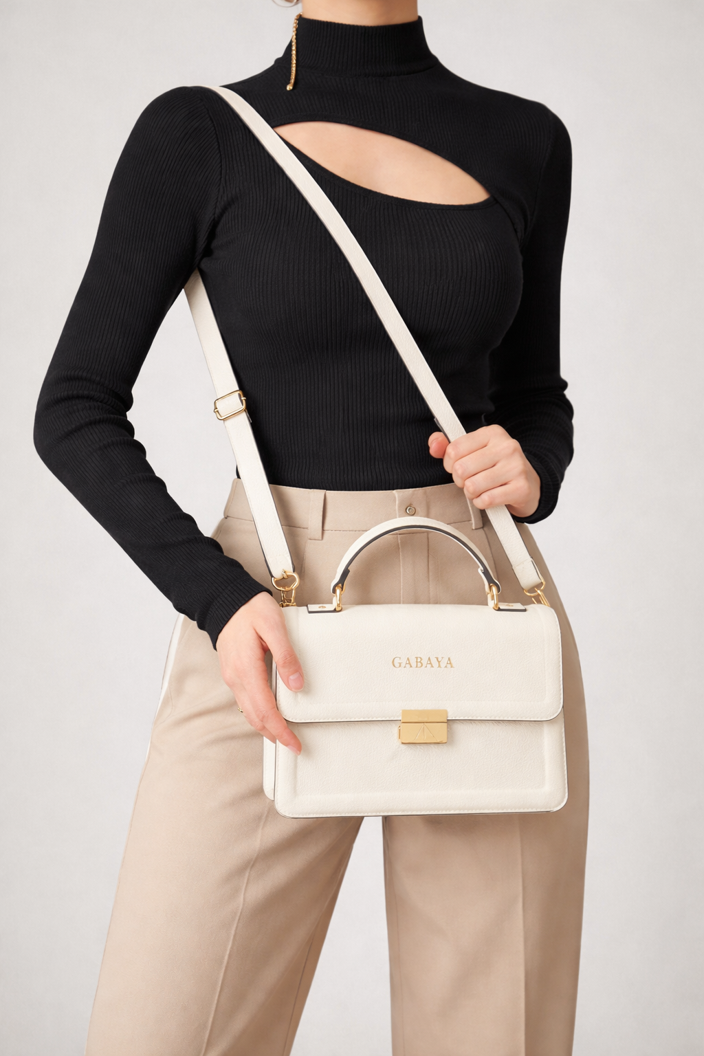 GABAYA artisan craftsmanship — handcrafted bio-vegan leather handbag